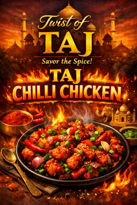 Taj Chili Chicken at Twist of TAJ - Indo-Chinese Fusion Calgary NW